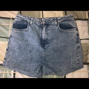 Light Blue High Waisted Shorts